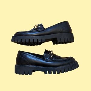 Asra chunky leather loafers